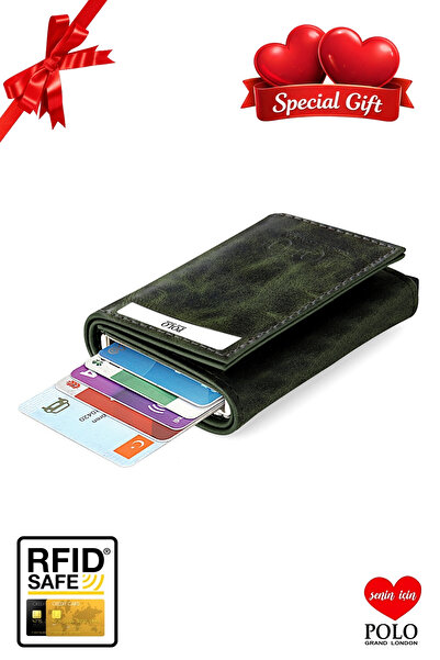 POLOGRAND London Оригінальний унісекс-гаманець з автоматичним механізмом, зах...