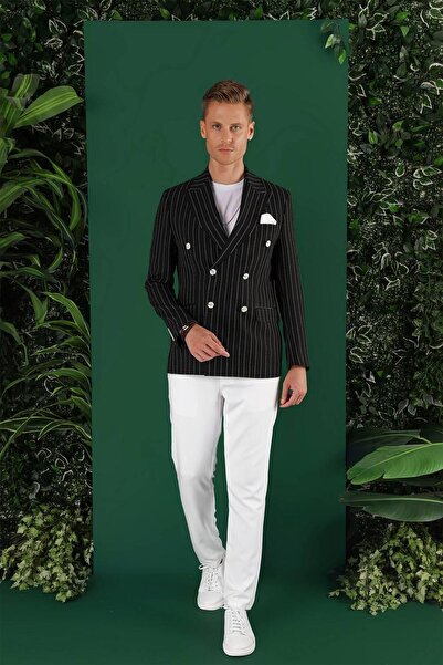 Efor C 644 Slim Fit Siyah Spor Ceket