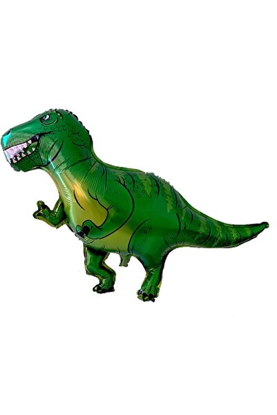 partidolu Yeşil Renk Dinozor Supershape Folyo Balon 104x77 cm 1 Adet