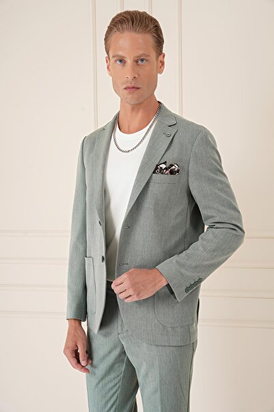 Efor C 676 Slim Fit Yeşil Spor Ceket