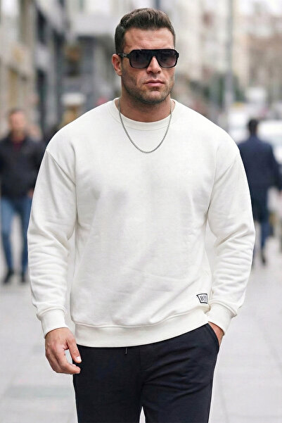 Buratti Regular Fit Bisiklet Yaka Pamuklu İçi Tüylü Yumuşak Şardonlu Sweat Er...