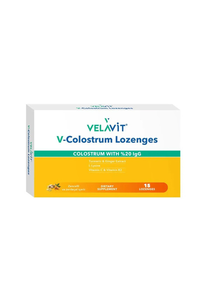 Velavit V-Colostrum Lozenges Takviye Edici Gıda 15 Pastil