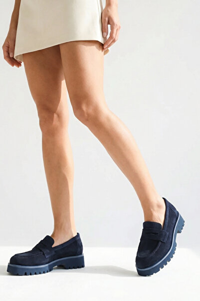 Capone Outfitters Cork Sole Leather Women's Loafer