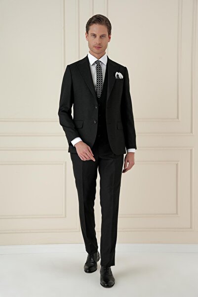 Efor TK 911 Slim Fit Siyah Spor Takım Elbise