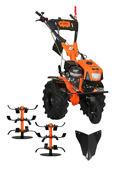 MYGARDEN MY GARDEN Çapa Makinesi Şanzımanlı Benzinli 7 HP 2+1 Geniş Tekerli