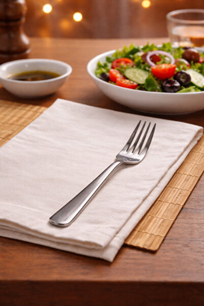 SERAMİKCİ 6-Piece Dinner Fork Platinum