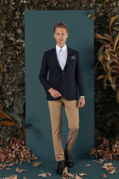 Efor C 655 Slim Fit Lacivert Spor Ceket