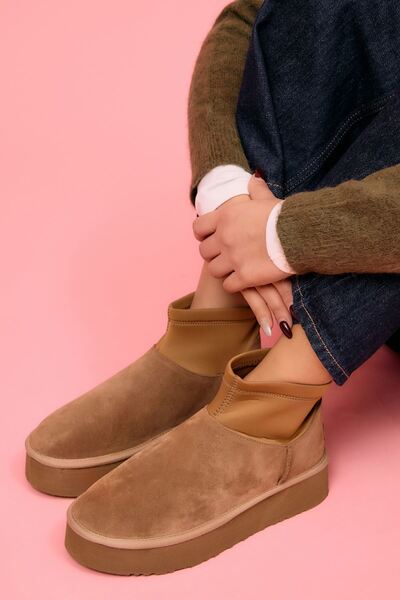 Bueno Shoes Sahra Suede Γυναικείες Μπότες με τακούνι 05ag2114054