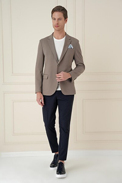 Efor C 691 Slim Fit Bej Spor Ceket