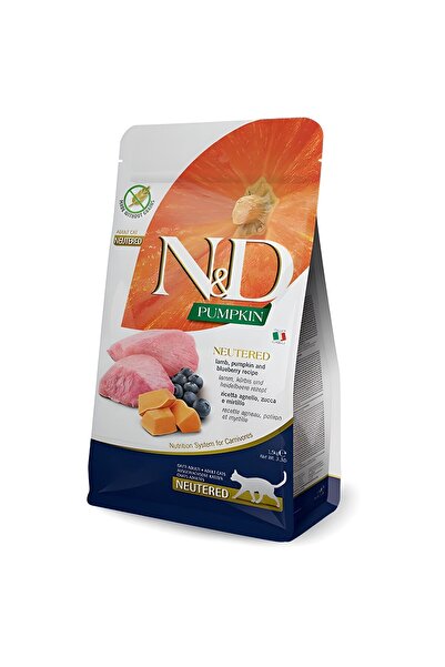 N&D Pumpkin Kuzu Yaban Mersini Kısırlaştırılmış Kedi Maması 5 Kg