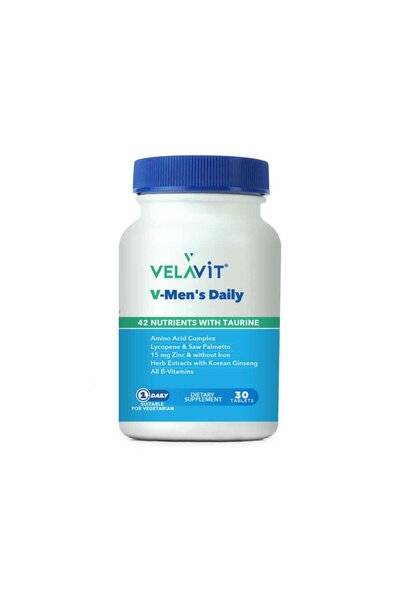 Velavit V-Mens Daily 30 Tablet Erkekler İçin Takviye Edici Gıda