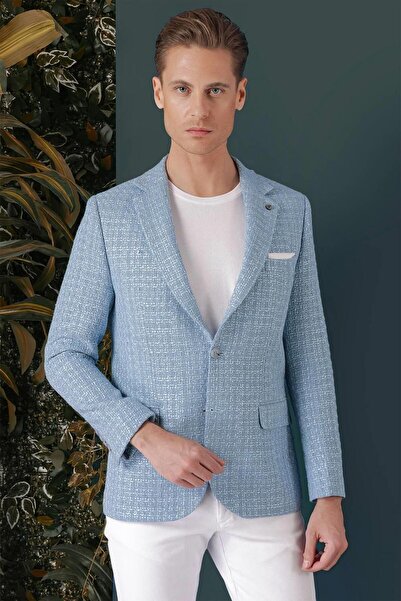 Efor C 660 Slim Fit Mavi Spor Ceket