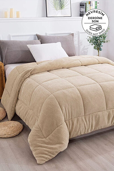 Evlen Home Collection Cappuccino Bej Ultra Moale - Pluș Wellsoft cu două fețe...