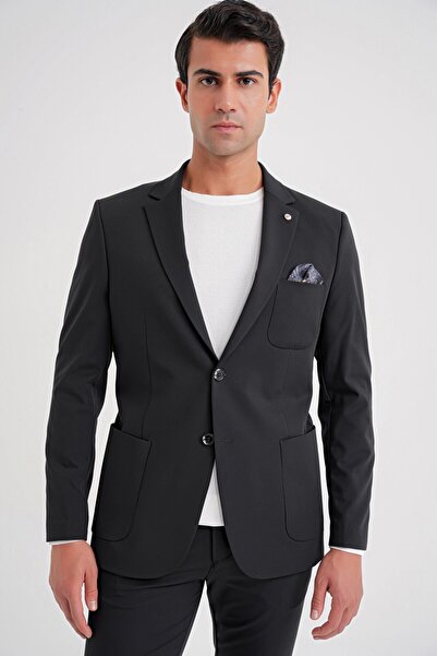 Efor Men's C 697 Jacket Regular Fit Black-1 Casual