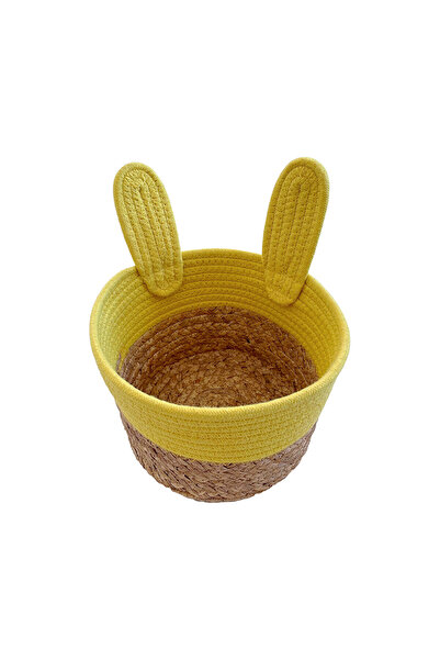 KOÇTAŞ Tavşan Kulaklı Sepet 24x16 cm Sarı