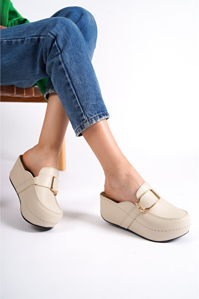 Capone Outfitters Papuci de mama cu toc pană, anatomici, moi, confortabili