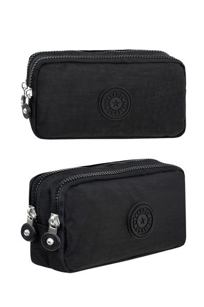 Çanta Trend Несесер за моливи с двойно отделение от нагъната материя