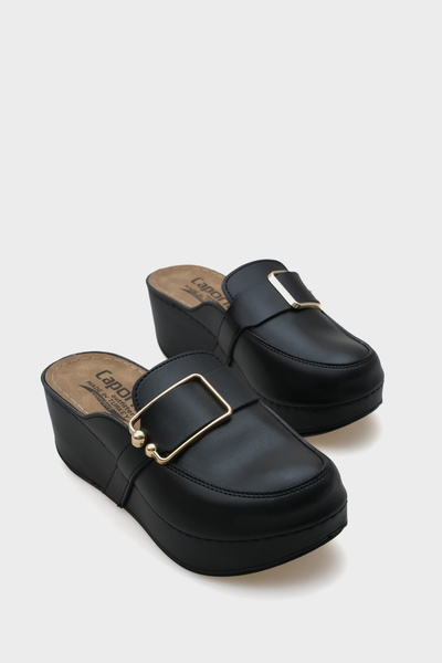 Capone Outfitters Anatomik Yumuşak Konforlu Taban Dolgu Topuklu Anne Terlik