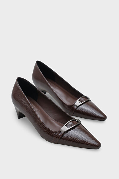 Capone Outfitters Pantofi de damă cu toc scurt Jodi cu accesorii metalice