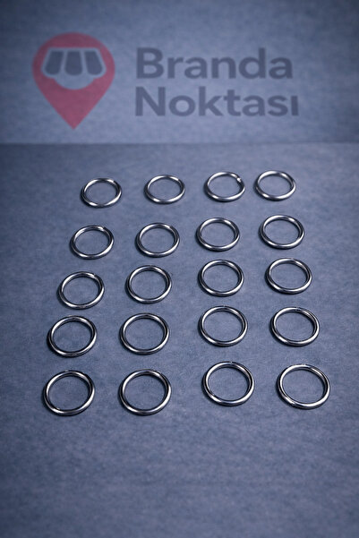 Branda Noktası 20 Pcs - 16 No Iron Round Ring Heavy Duty Connecting Ring