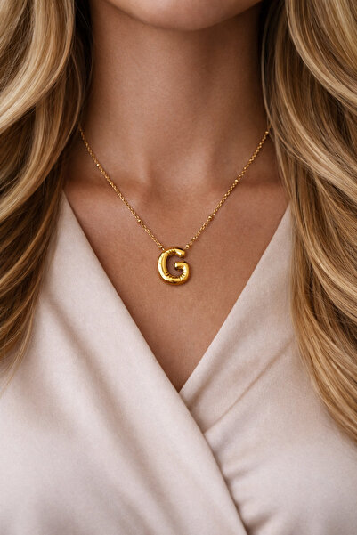 HERCY قلادة من الفولاذ بحرف بالون| قلادة بحروف من الفولاذ المقاوم للصدأ سعة 3...