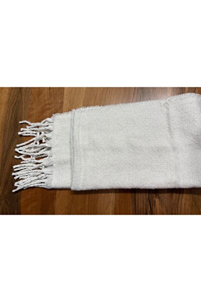 Blotch Tassel Cashmere Fabric Cream Soft Textured Women's Scarf Shawl Shoulde...