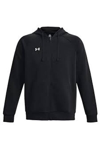 Under Armour سترة بغطاء للرأس بطول كامل للرجال من UA Rival Fleece - بسحاب1379...