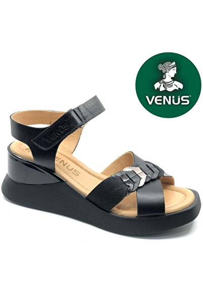 Venüs Ортопедични дамски сандали от естествена кожа BLACK