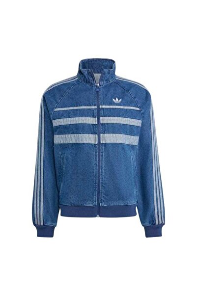 adidas Men's Casual Sports Hooded Jacket Jx6457 First Tt Denim