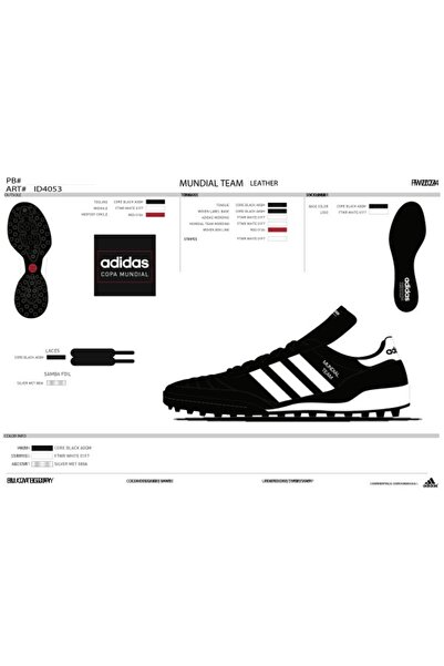 adidas Pantofi de alergare Mundial Team pentru bărbați, negri, pentru gazon a...