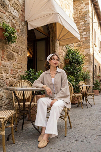 PASTELASTORE 100% бавовняне жіноче кімоно 1165 - комір-сорочка, дихаюча тканина