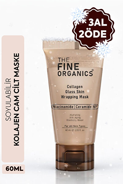 THE FINE ORGANICS Soyulabilir Kolajen Cam Cilt Maskesi, 1 Saat İçerisinde Etk...