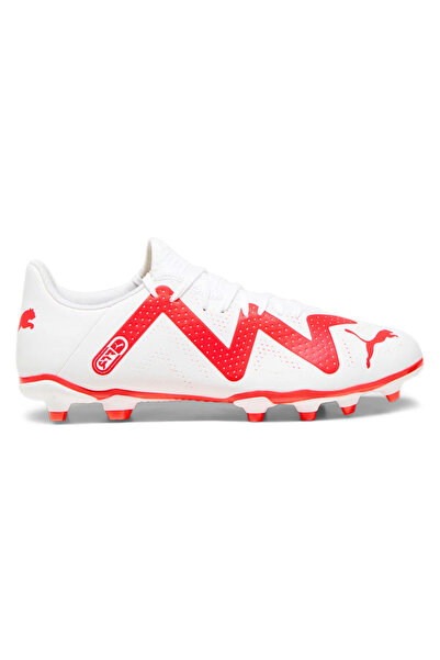 Puma FUTURE PLAY FG/AG - حذاء للملاعب باللونين الأبيض والوردي