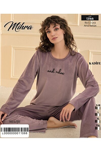 Mihra Velvet Basic Pajama Set