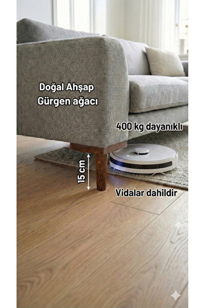 ŞİVAN DİZAYN 1. Sınıf Gürgen Ağacı 15 Cm Kahve Mobilya Kanepe Koltuk Tv Ünite...