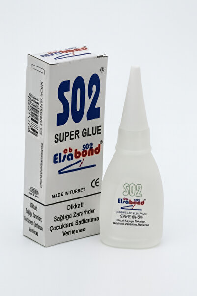 EvoBond Elsa Bond Süper Hızlı Yapıştırıcı, S02 Japon Yapıştırıcı Glue 20 Gr