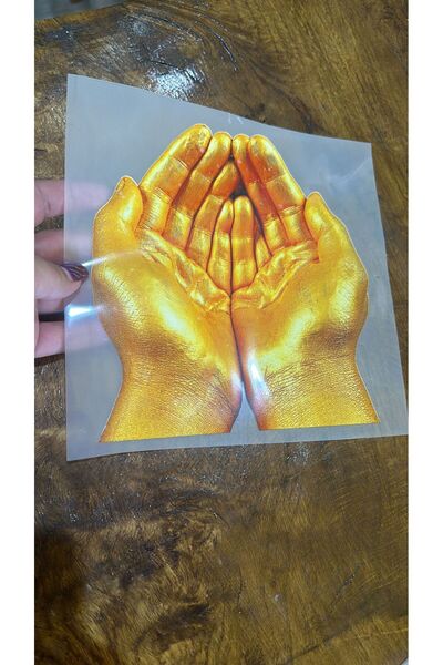 Gönülden Tasarım Termo transfer dizajn ruke u molitvi Arma 18x17 cm