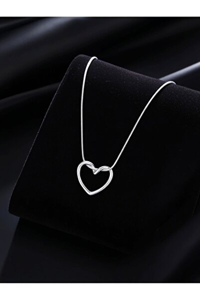 Jadem Gold قلادة نسائية على شكل قلب معقود من الفولاذ 316L