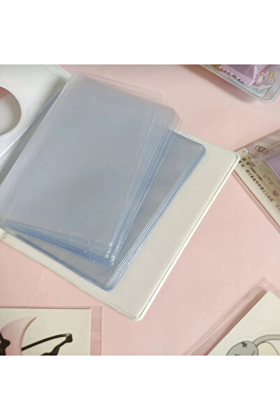 Umut Matbaacılık beyaz Binder Kpop Fotokart Mini Albüm Fotoğraf Resim Albümü Kartlık 6x9 41 FOTOĞRAFLIK