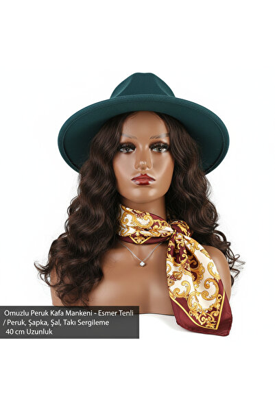 Mina Peruk Omuzlu Peruk Kafa Mankeni - Esmer Tenli