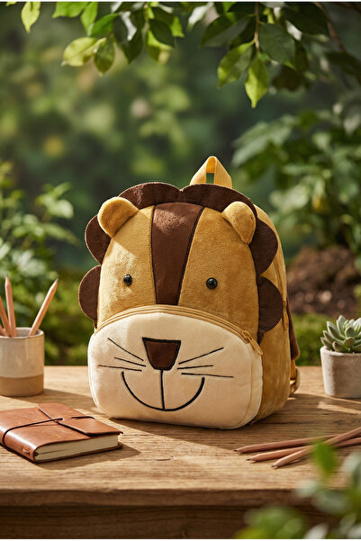 roys joys Rucsac de pluș pentru grădiniță din seria Kakoo Leu (0-8 ani)