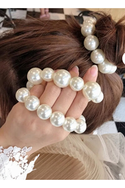 HARİNA Kadın İncili Esnek Saç Tokası