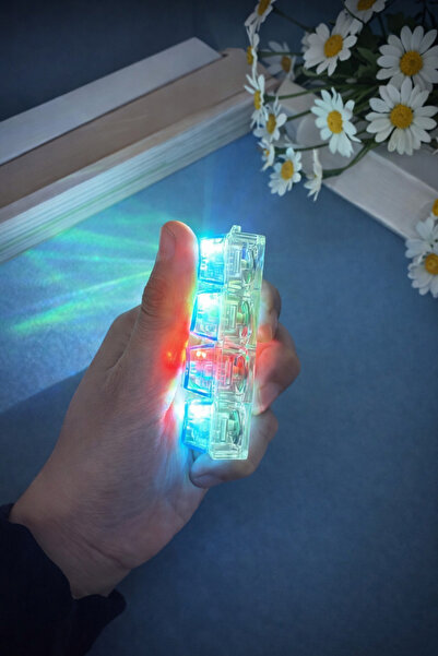 MayCap Lighted Keyboard Stress Relief Keychain Click Sound Mini Fidget Keyboa...