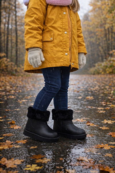 foopi حذاء سنووي إيفا للأطفال من الجنسين للربيع والثلج مقاس 26/27 - 34/35