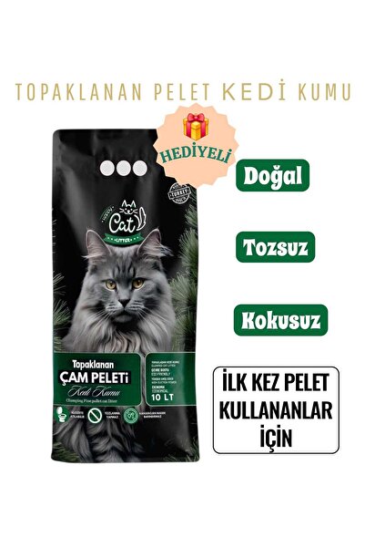happycatlitter Happy Cat Litter Topaklanan Çam Peleti Kedi Kumu 10LİTRE- İlk ...