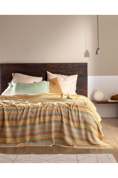 Madame Coco Blasimon Double Cotton Bedspread - Colorful