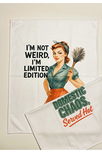 Typoniq Darcy Cotton 2-Piece Kitchen Towel Set (40X50 cm)