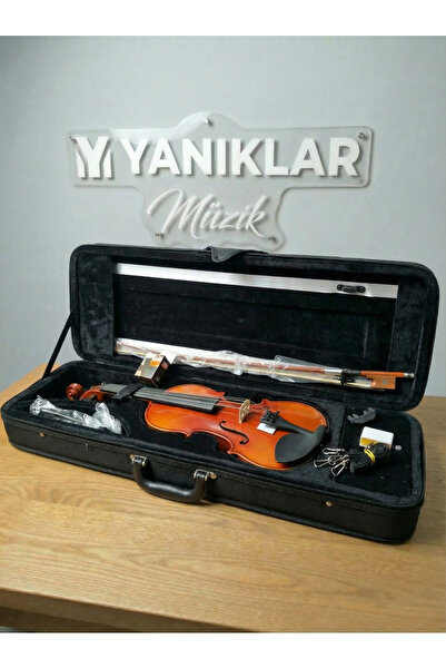 Almeria AM22407 4/4 Profesyonel Kare Kutu Parlak Keman