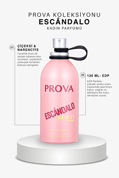 prova Escandalo Guilty Edp Çiçeksi Narenciye Kadın Parfüm 120 ml