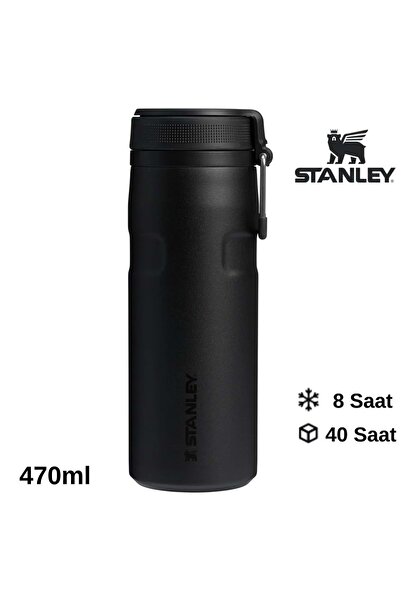 Stanley The IceFlow™ Bottle Twist Flip Termos 0.47 LT / 16oz Siyah 10-12106-079